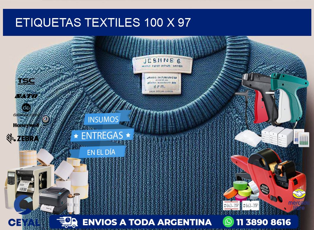 etiquetas textiles 100 x 97