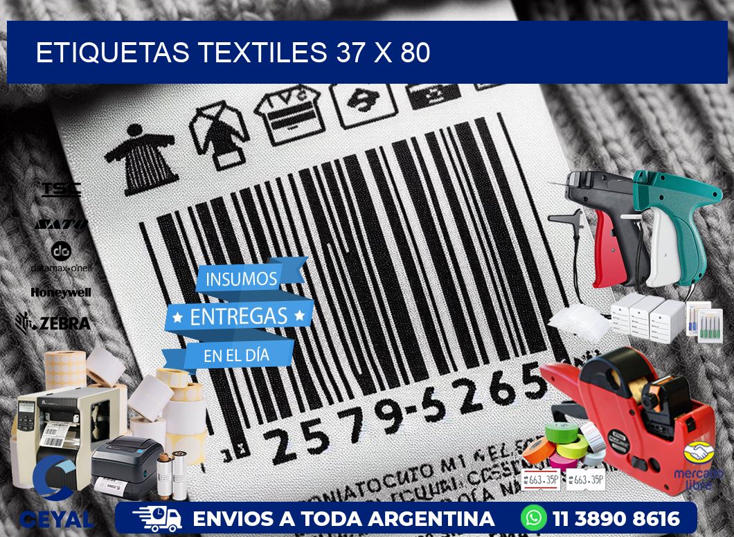 etiquetas textiles 37 x 80