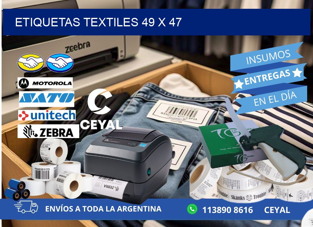 etiquetas textiles 49 x 47