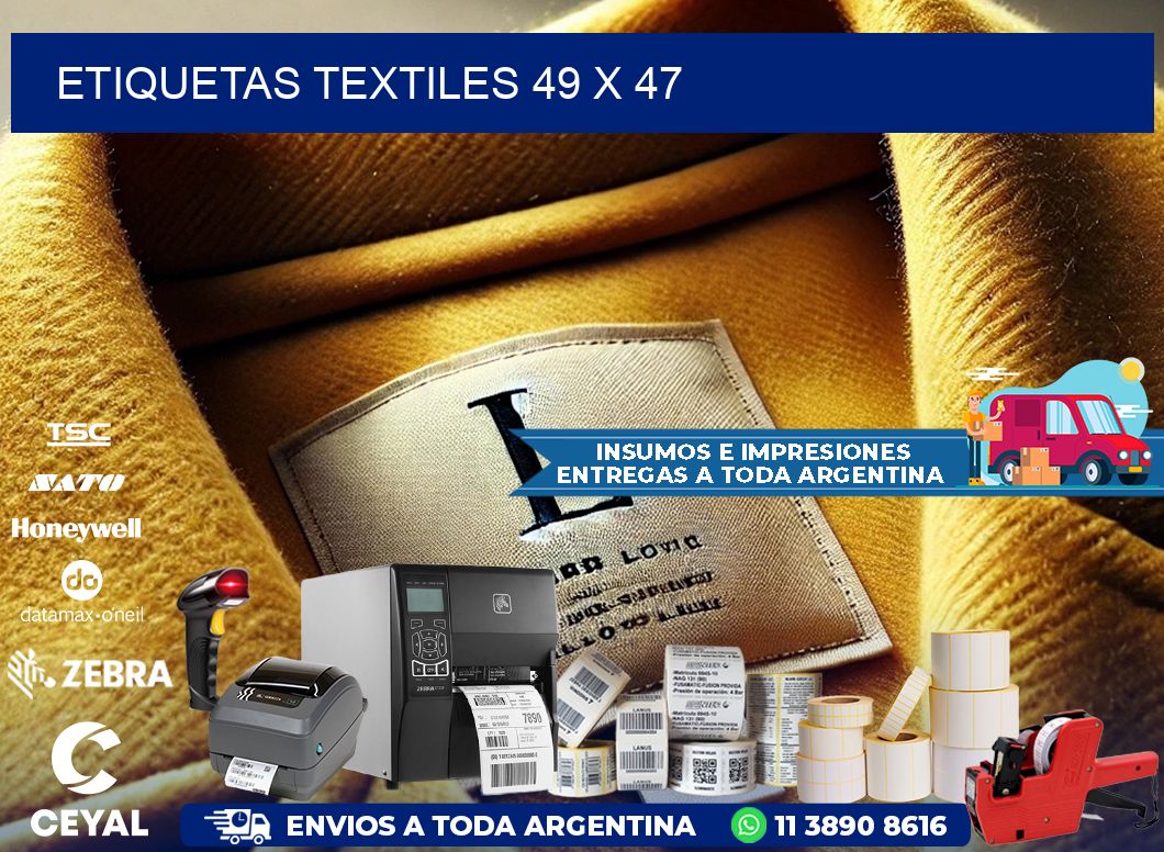 etiquetas textiles 49 x 47