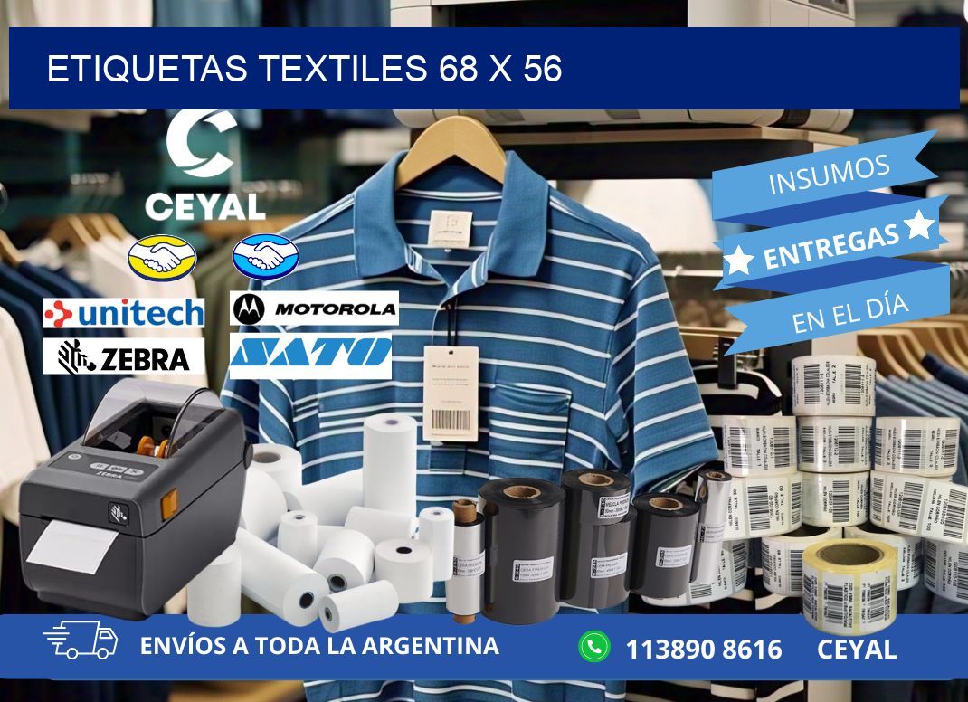 etiquetas textiles 68 x 56