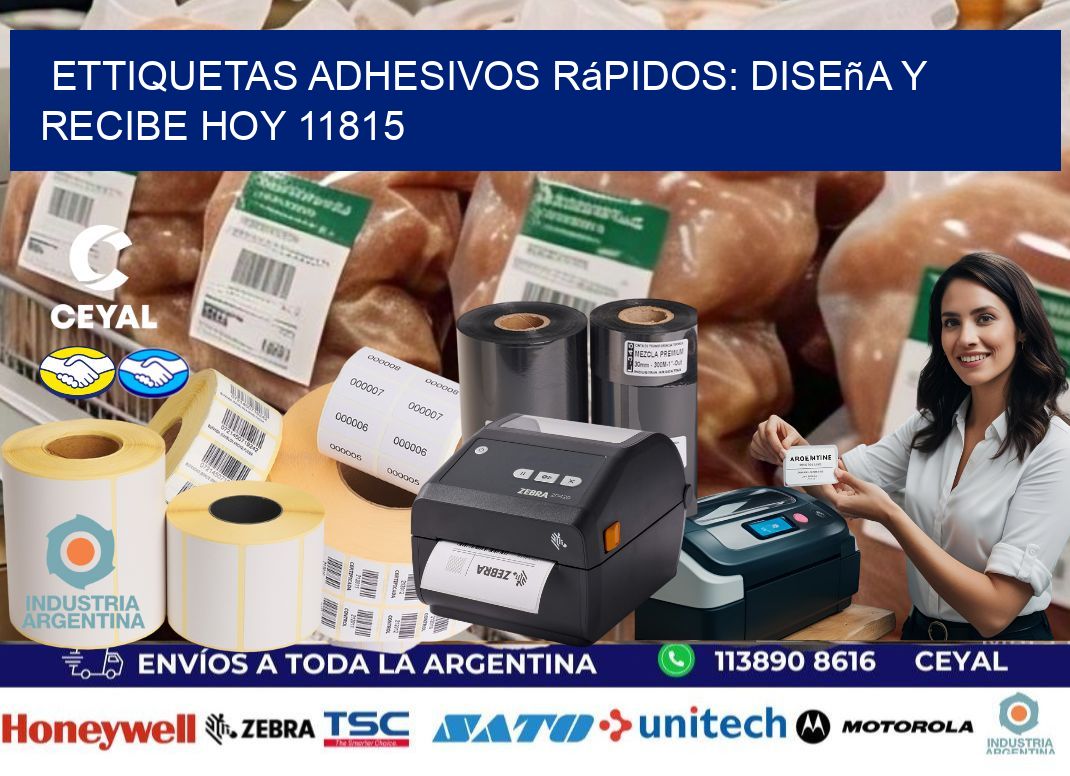 ettiquetas Adhesivos Rápidos: Diseña y Recibe Hoy 11815
