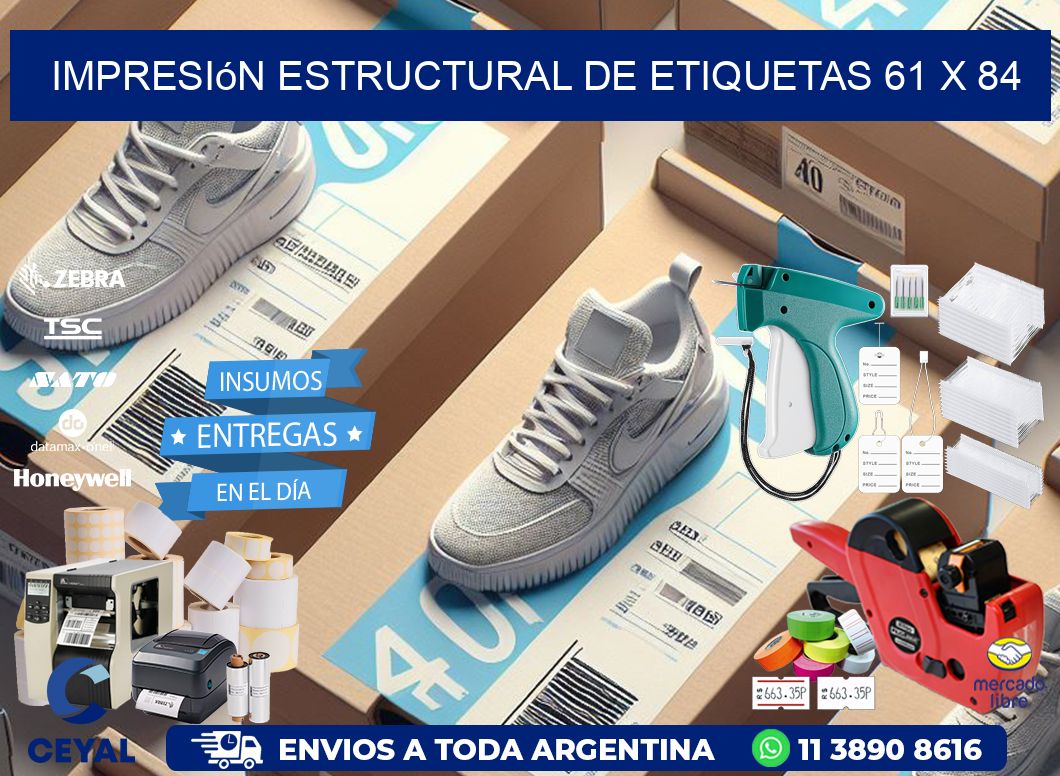 impresión estructural de etiquetas 61 x 84