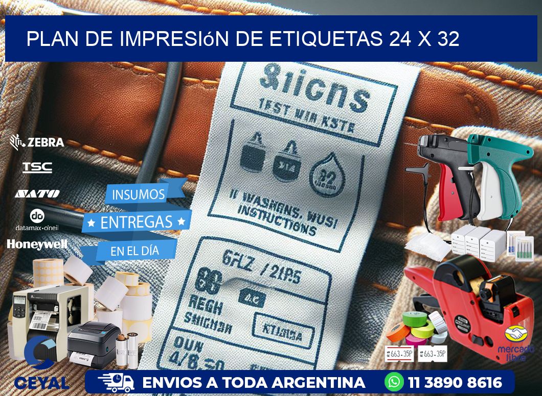 plan de impresión de etiquetas 24 x 32