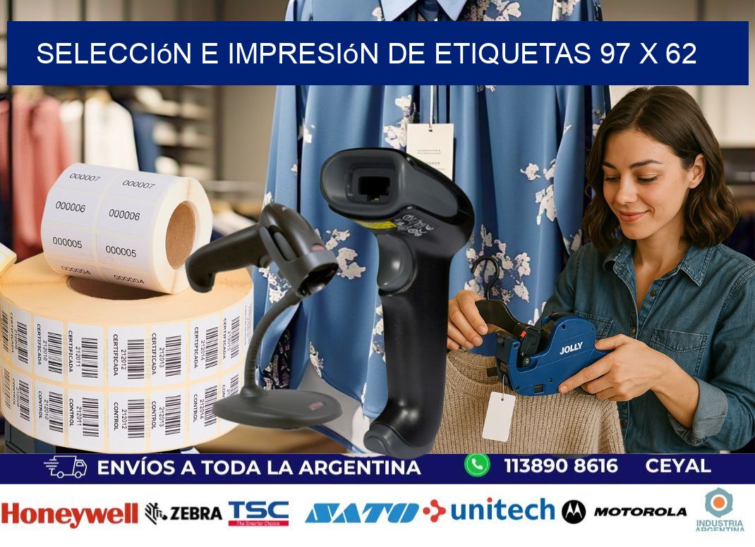 selección e impresión de etiquetas 97 x 62