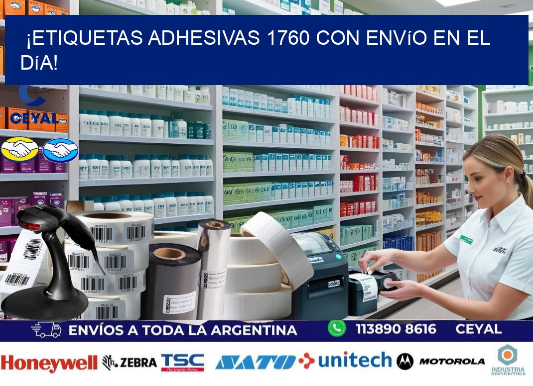 ¡Etiquetas Adhesivas 1760 con Envío en el Día!
