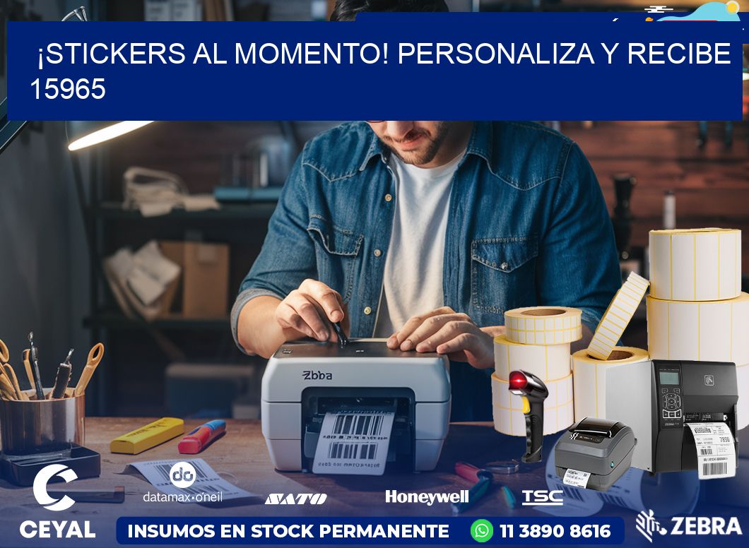 ¡Stickers al Momento! Personaliza y Recibe 15965