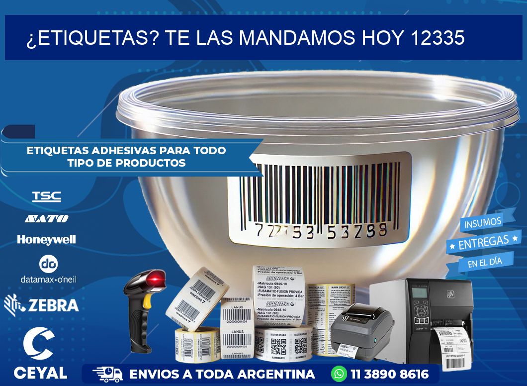 ¿Etiquetas? Te las Mandamos Hoy 12335