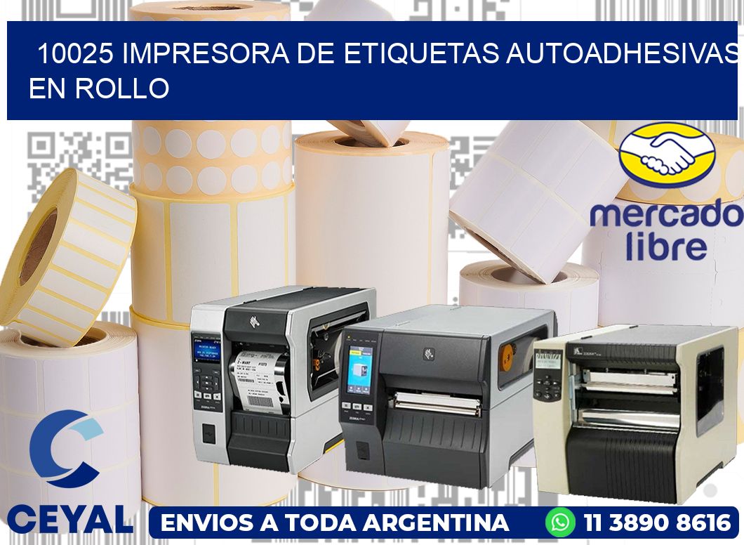 10025 impresora de etiquetas autoadhesivas en rollo