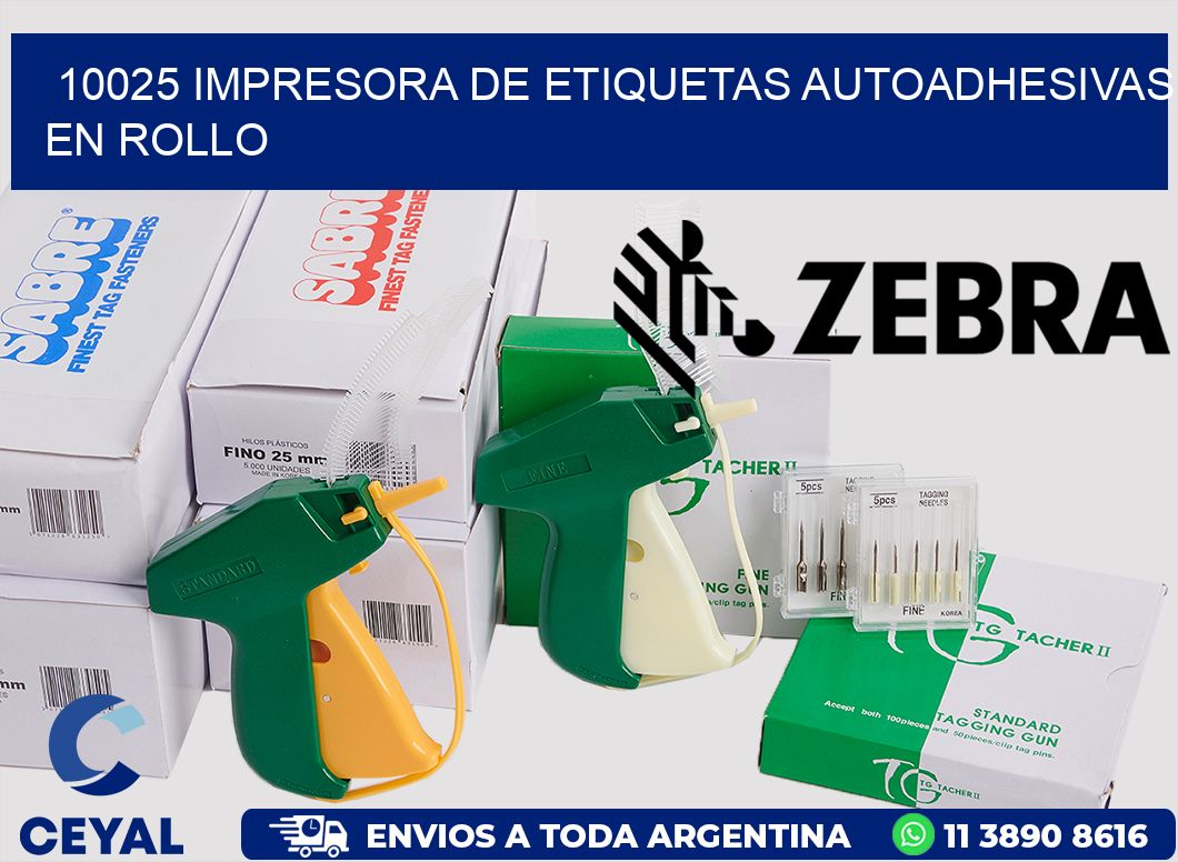 10025 impresora de etiquetas autoadhesivas en rollo