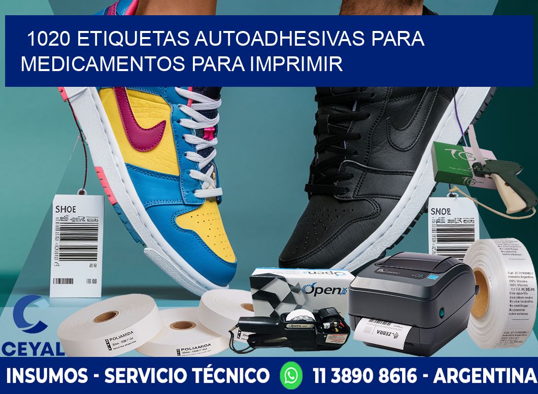 1020 Etiquetas autoadhesivas para medicamentos para imprimir