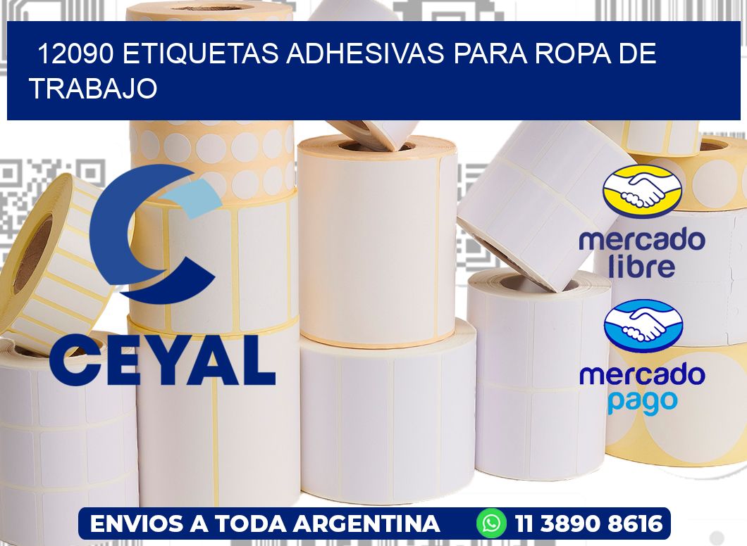 12090 Etiquetas adhesivas para ropa de trabajo