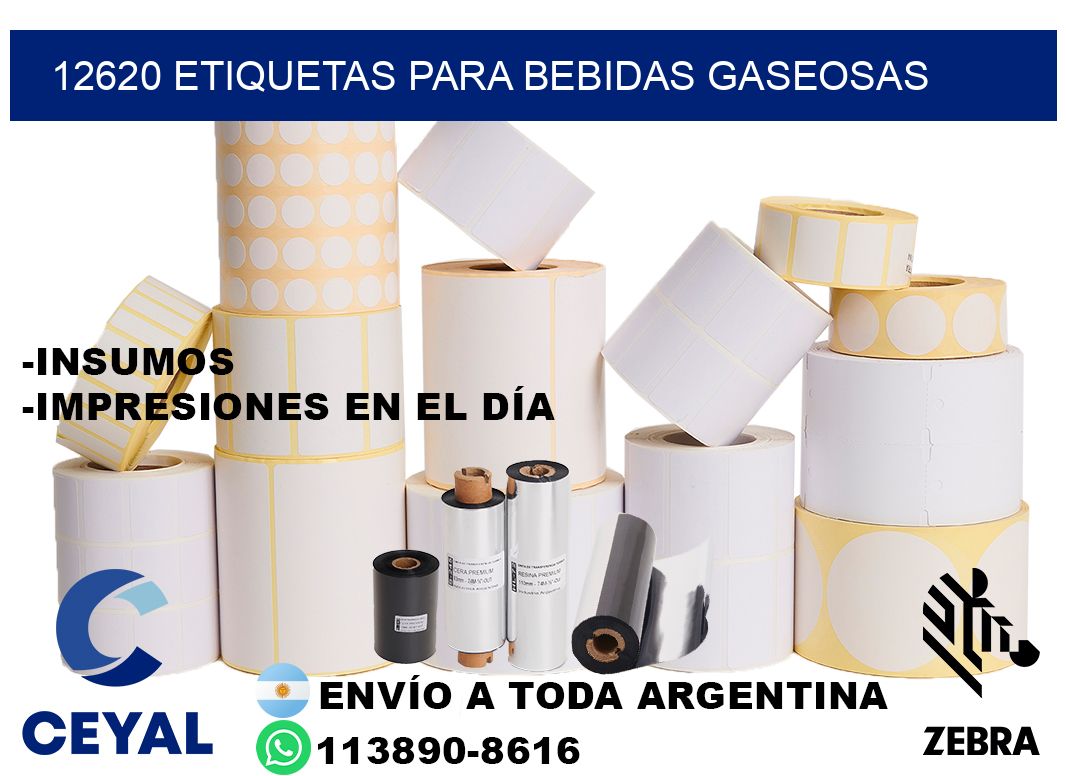 12620 Etiquetas para bebidas gaseosas