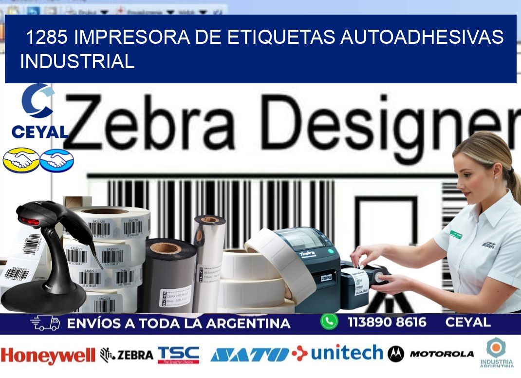 1285 Impresora de etiquetas autoadhesivas industrial