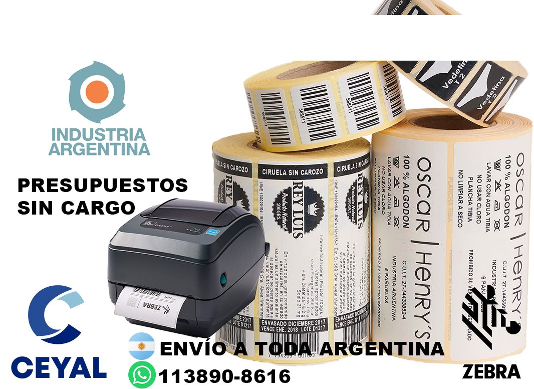 13660 Etiquetas con logo impreso