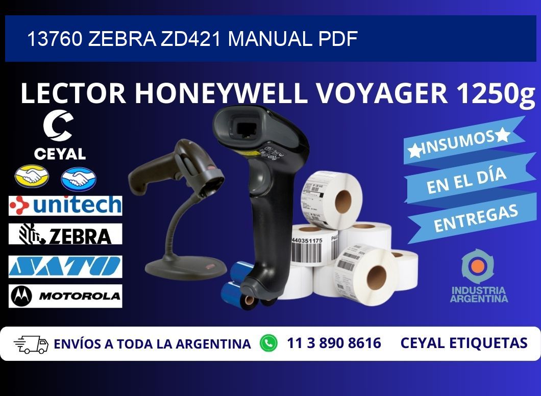 13760 Zebra ZD421 manual PDF