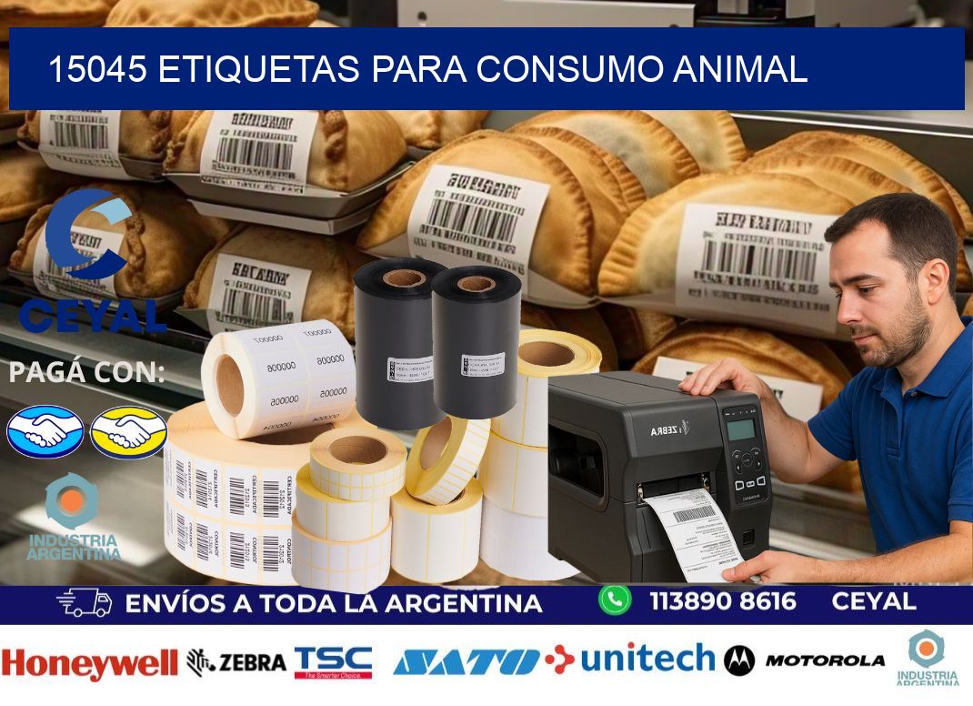 15045 Etiquetas para consumo animal
