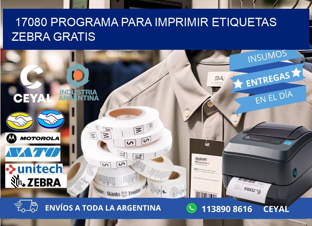 17080 Programa para imprimir etiquetas Zebra gratis