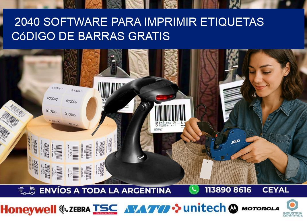 2040 Software para imprimir etiquetas código de barras gratis