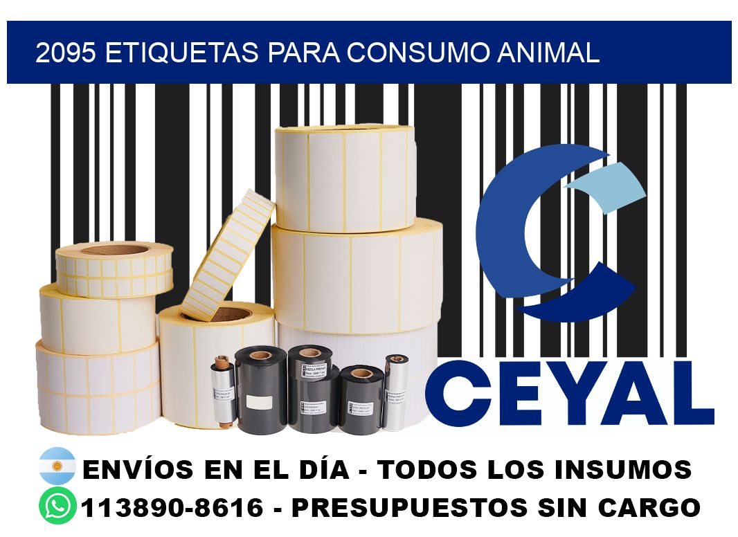 2095 Etiquetas para consumo animal