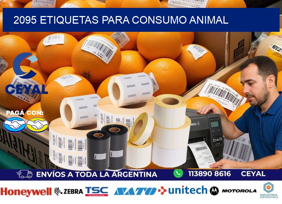 2095 Etiquetas para consumo animal
