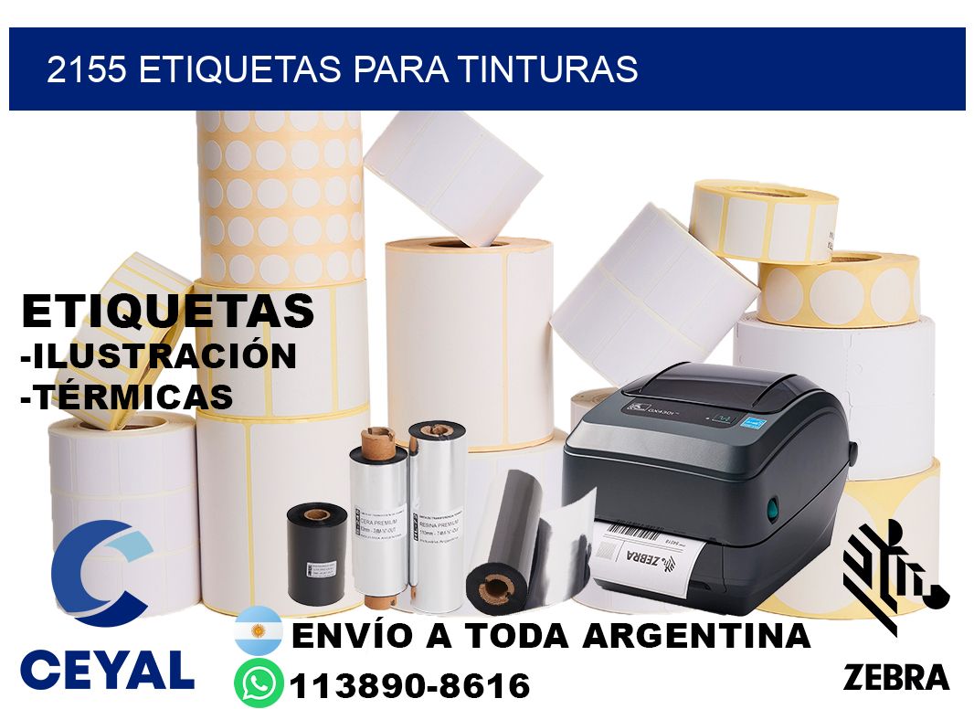 2155 Etiquetas para tinturas
