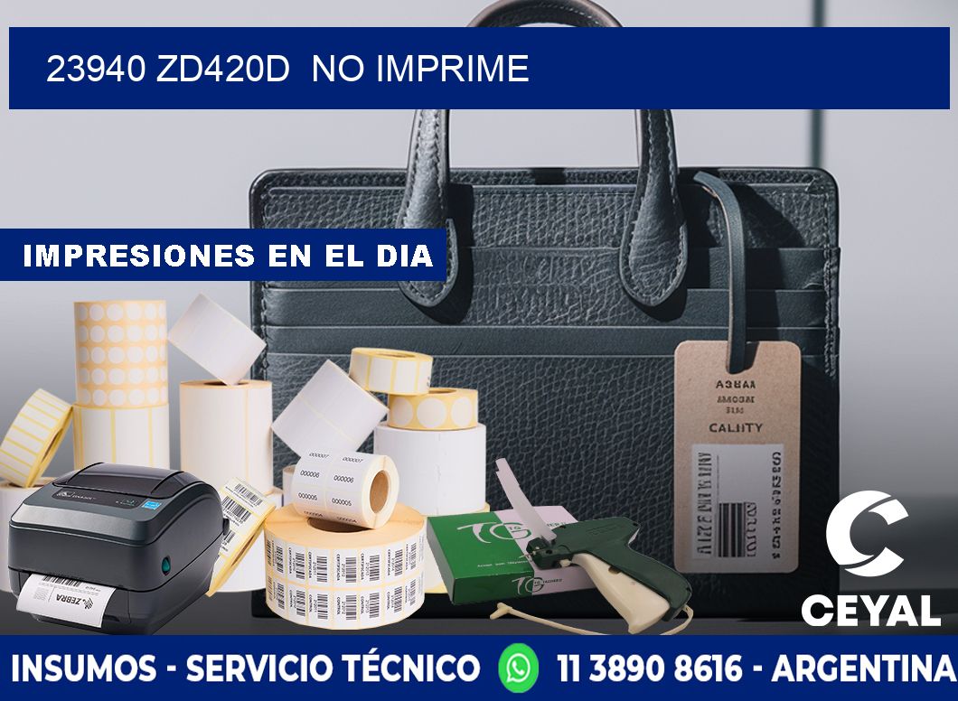 23940 ZD420d no imprime