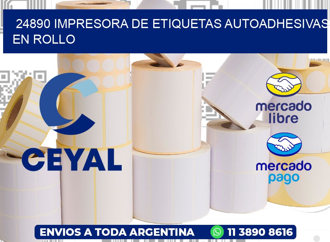 24890 impresora de etiquetas autoadhesivas en rollo