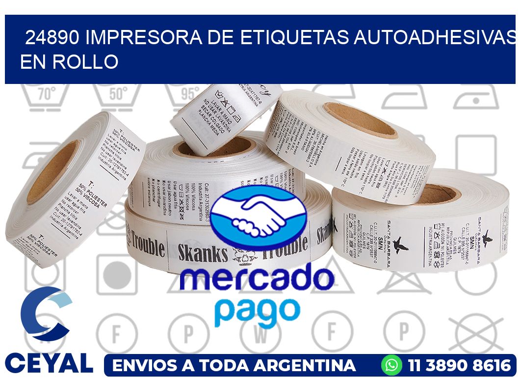 24890 impresora de etiquetas autoadhesivas en rollo