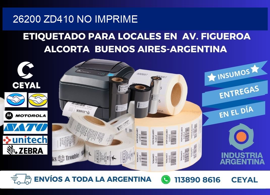 26200 ZD410 no imprime