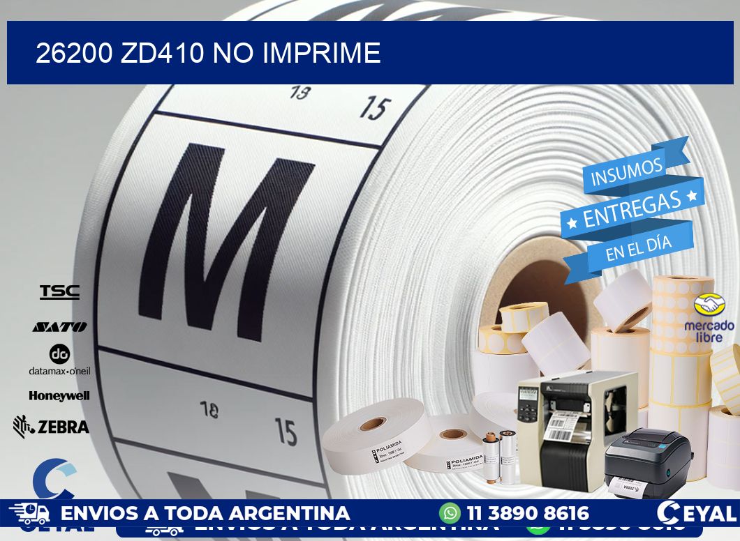 26200 ZD410 no imprime