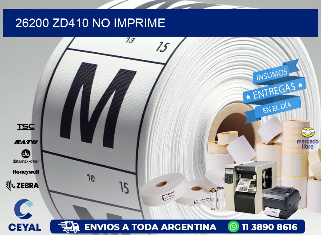 26200 ZD410 no imprime