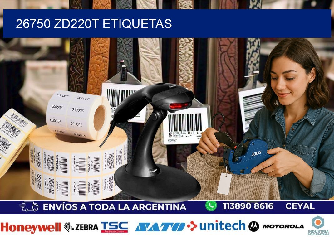 26750 ZD220t etiquetas