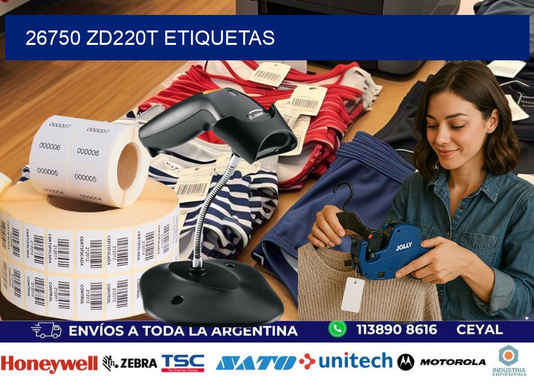 26750 ZD220t etiquetas
