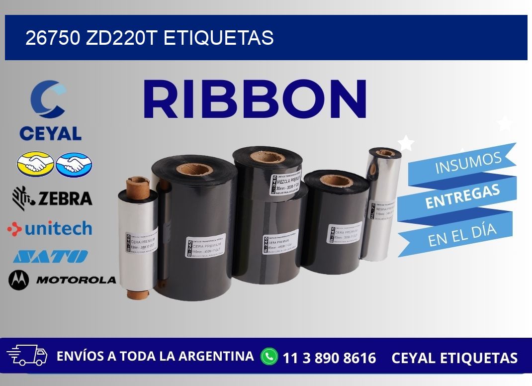 26750 ZD220t etiquetas