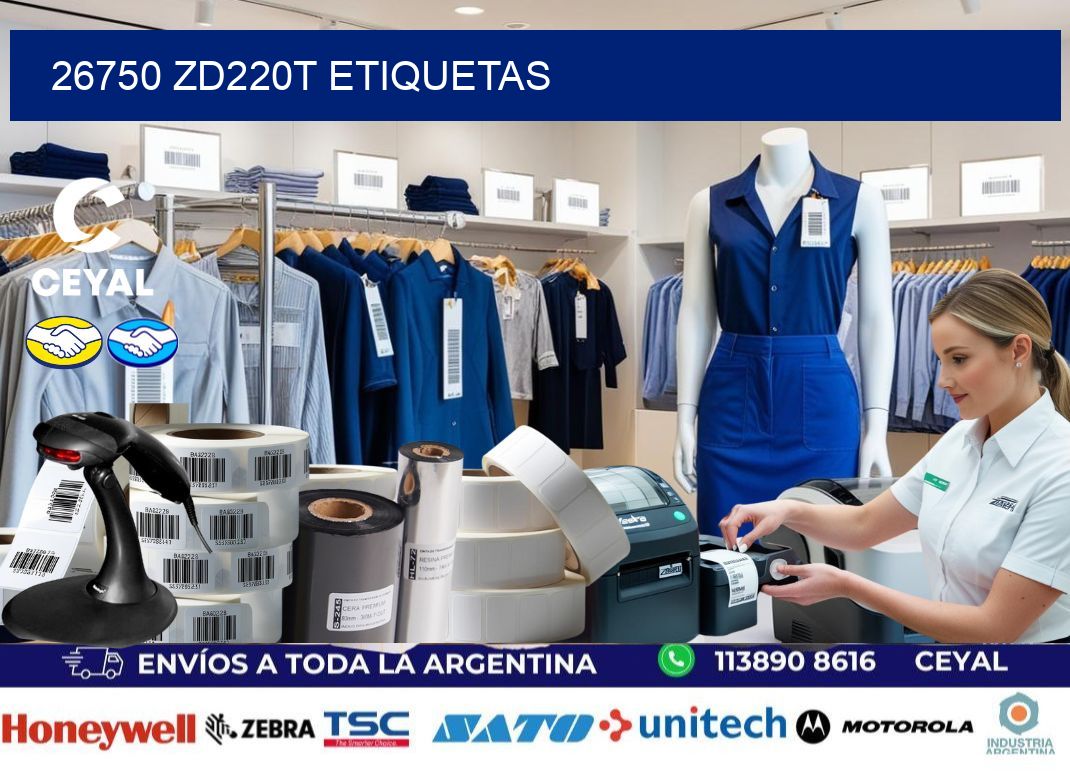 26750 ZD220t etiquetas