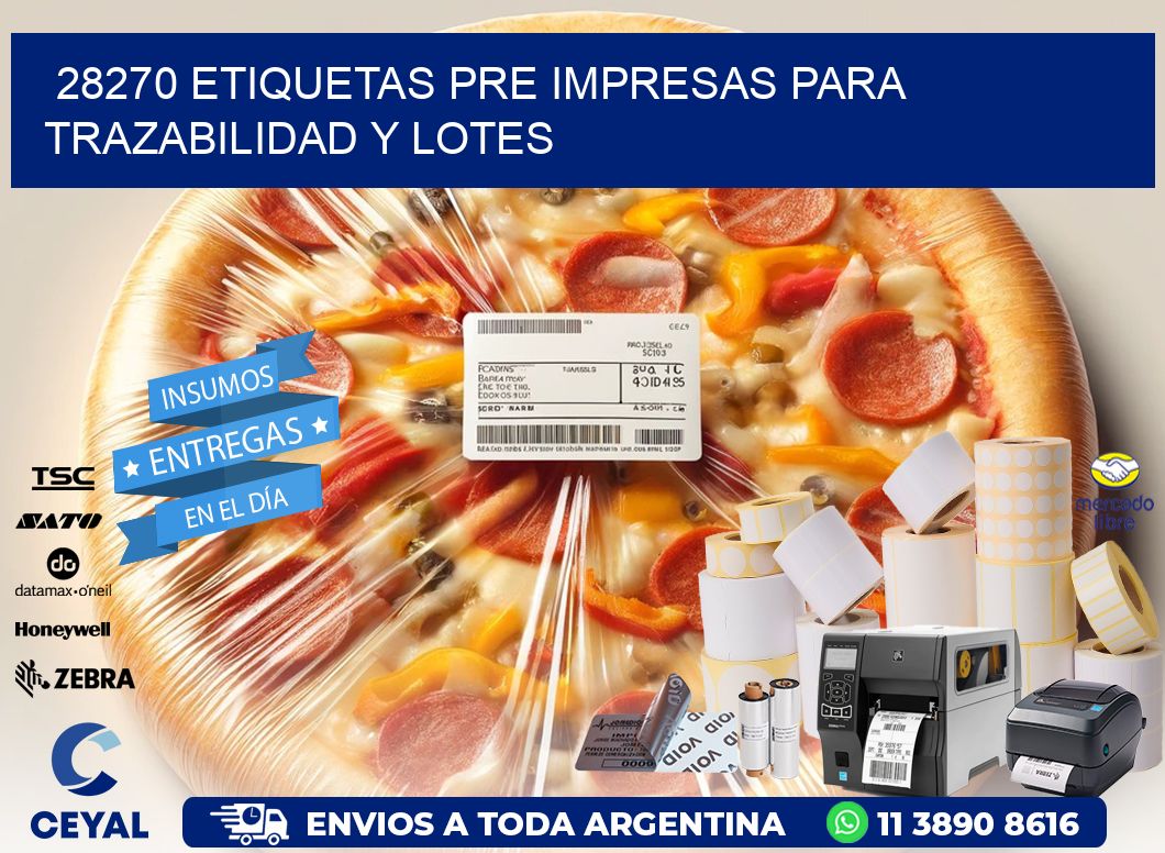 28270 etiquetas pre impresas para trazabilidad y lotes