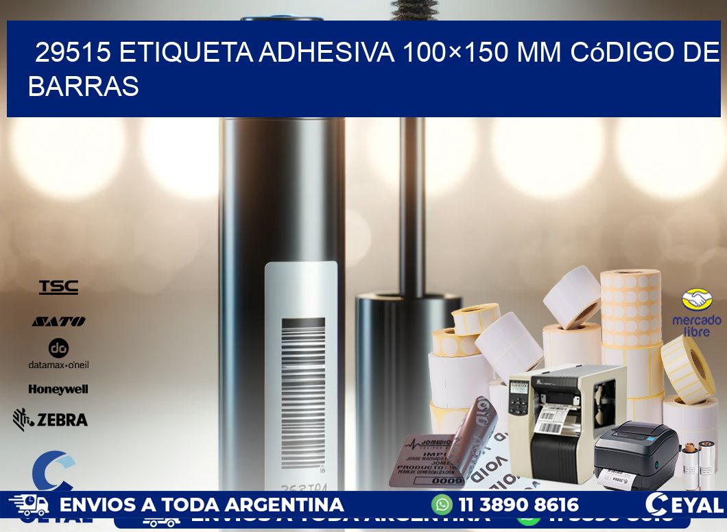 29515 etiqueta adhesiva 100×150 mm código de barras