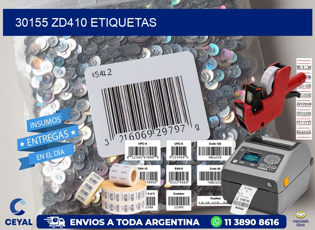 30155 ZD410 etiquetas