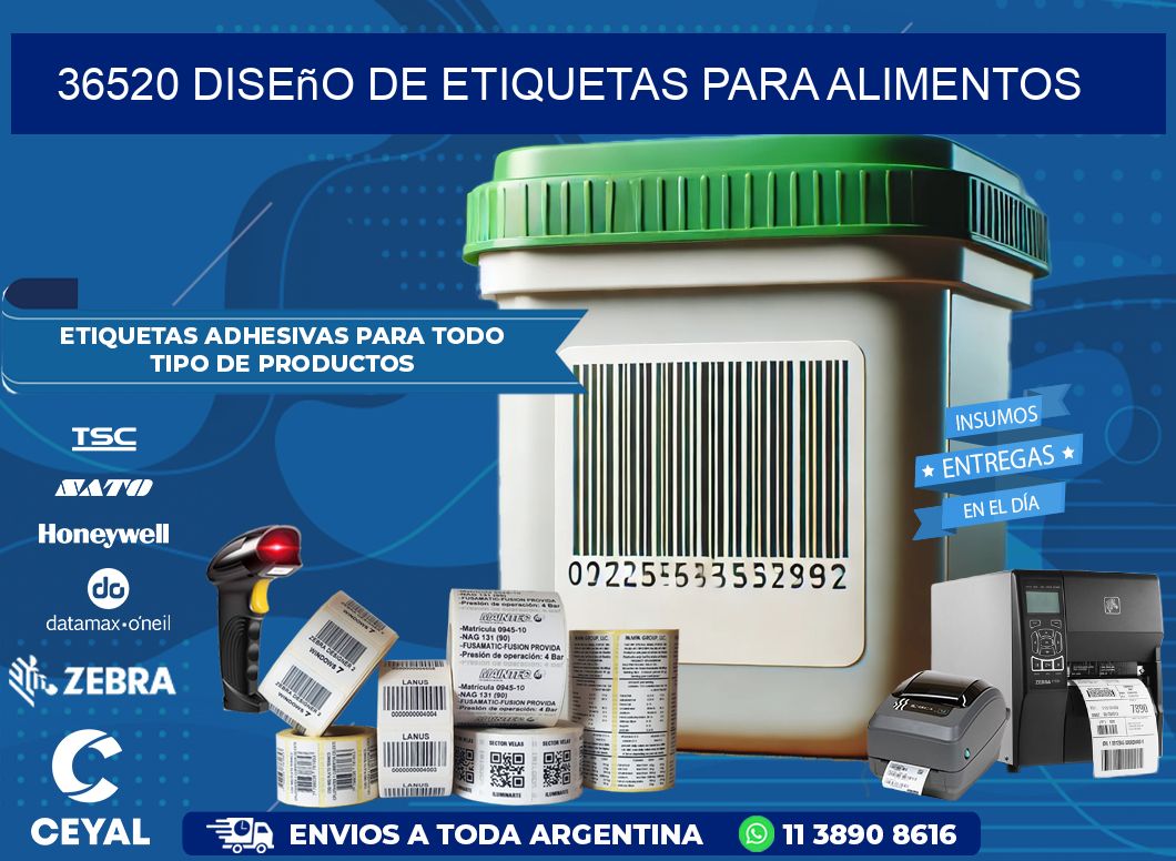 36520 Diseño de etiquetas para alimentos