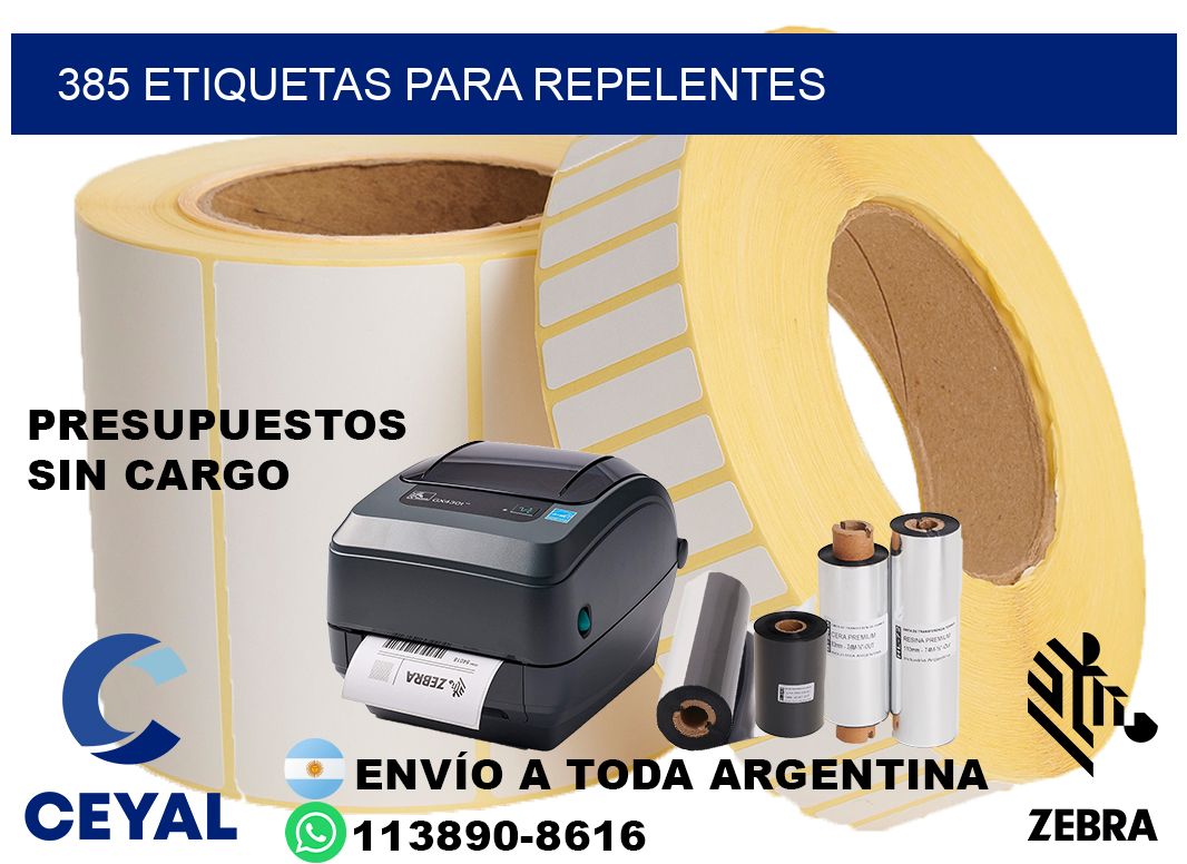 385 Etiquetas para repelentes