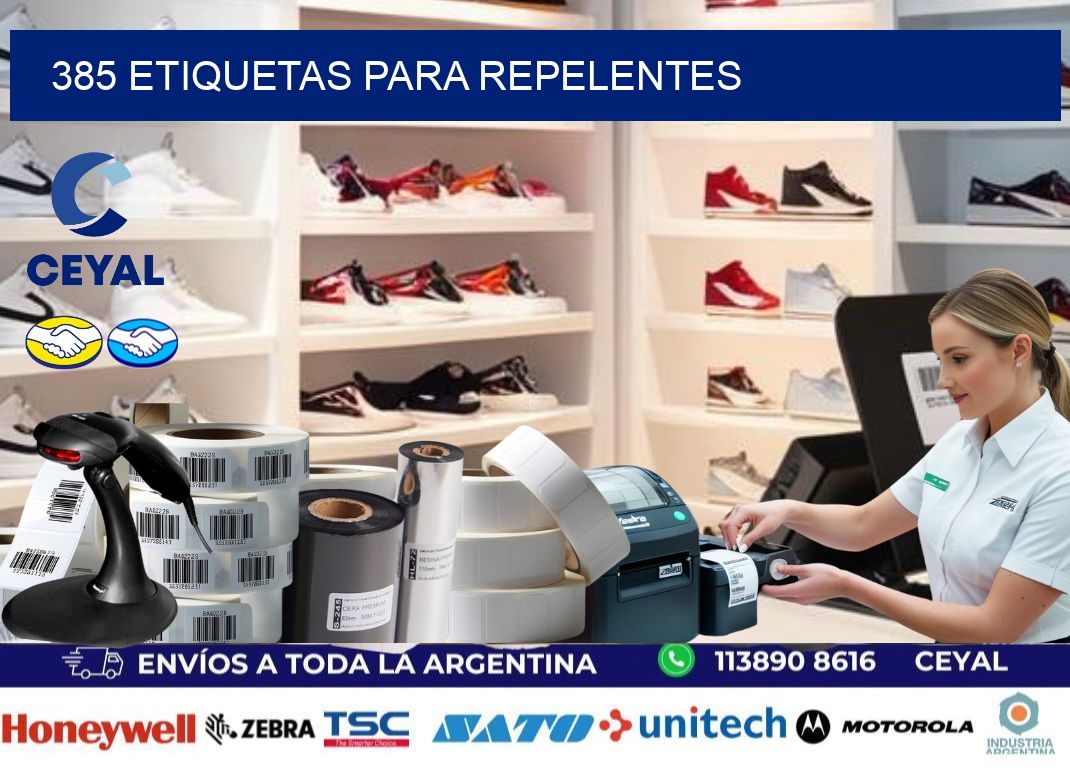 385 Etiquetas para repelentes