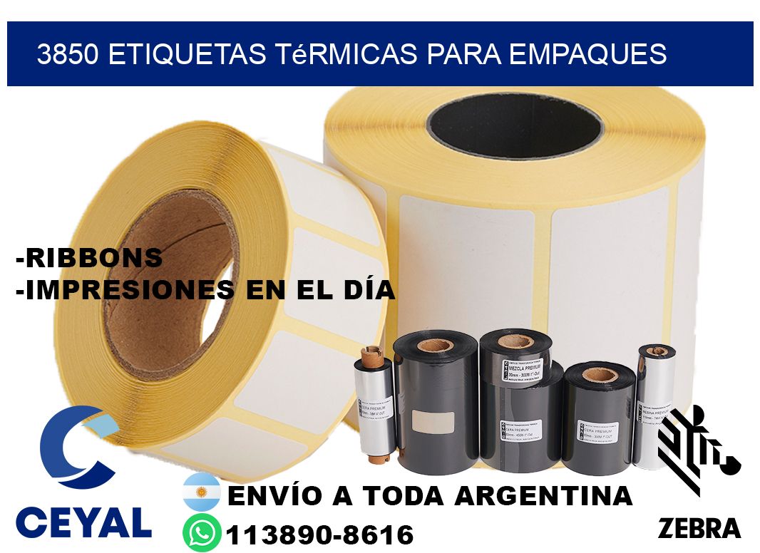 3850 Etiquetas térmicas para empaques