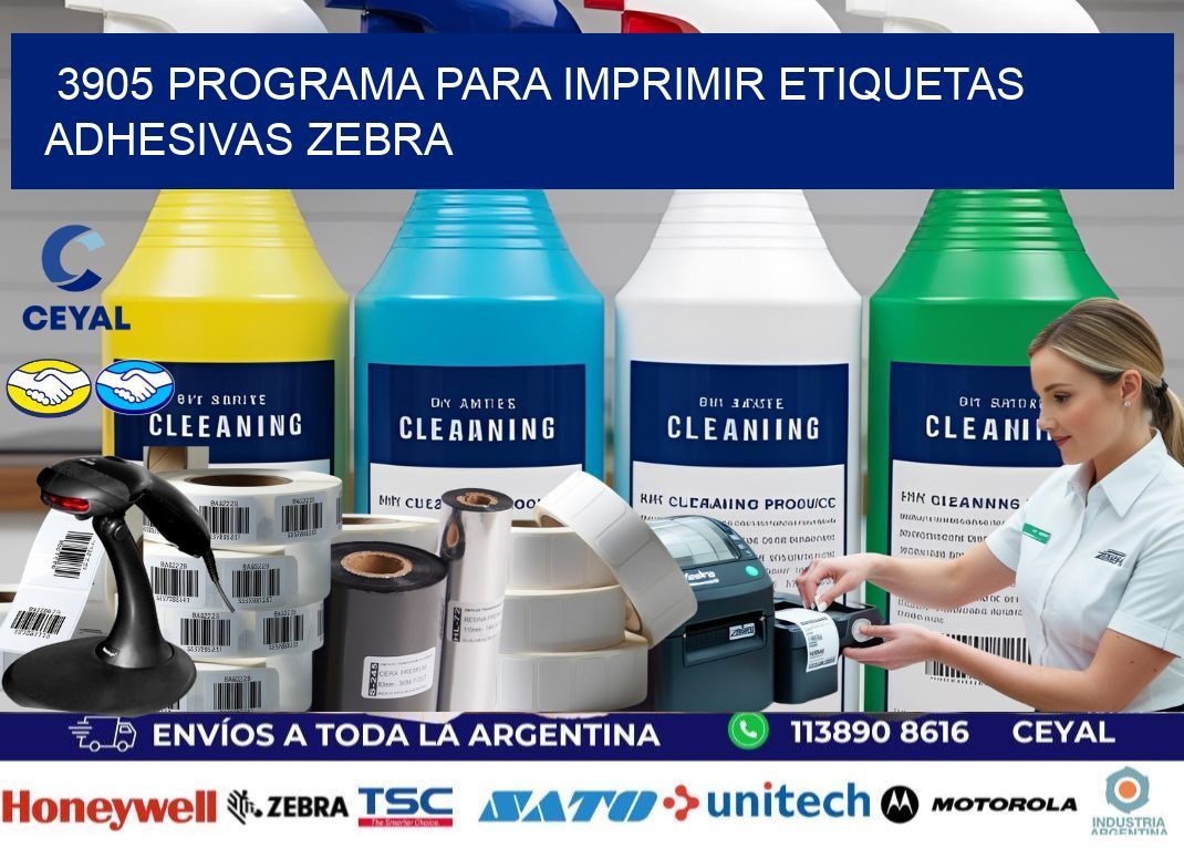 3905 Programa para imprimir etiquetas adhesivas zebra