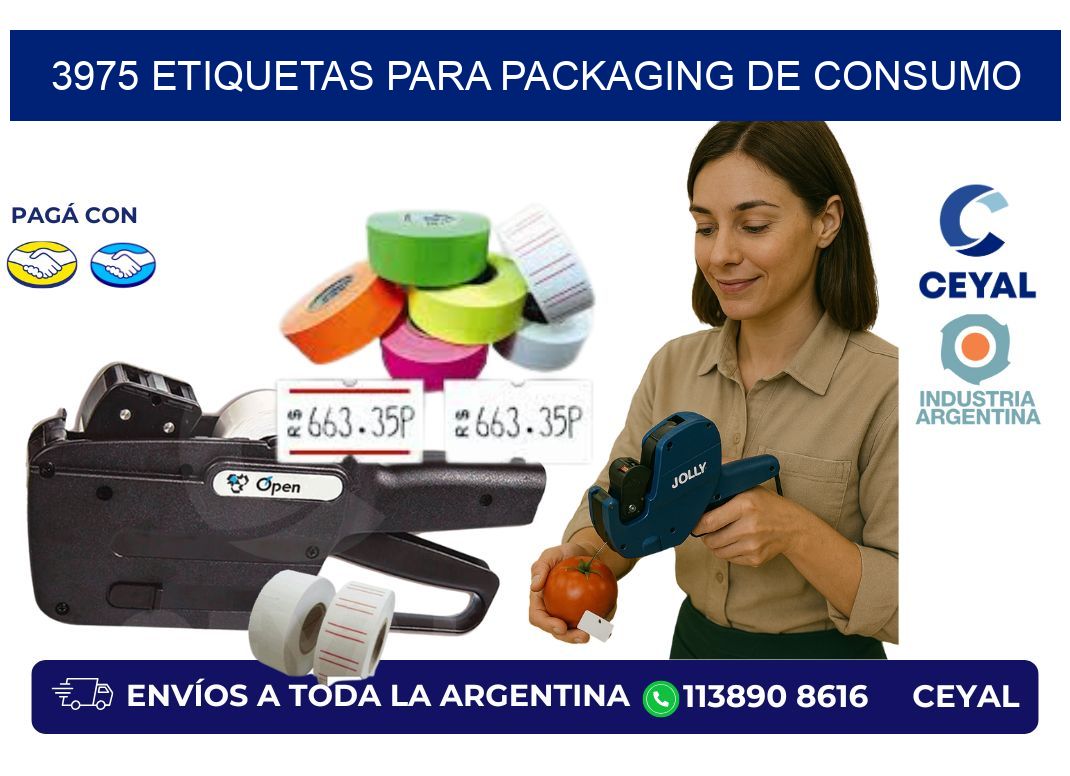 3975 Etiquetas para packaging de consumo