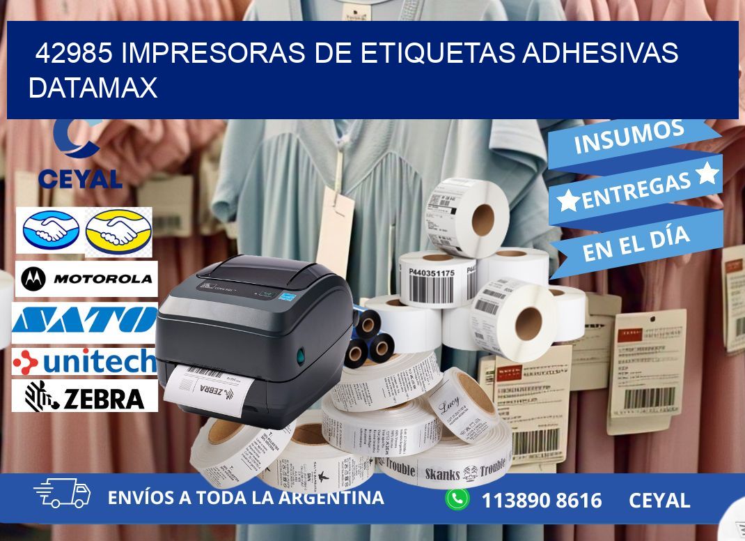 42985 impresoras de etiquetas adhesivas datamax