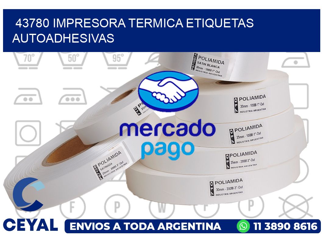 43780 Impresora termica etiquetas autoadhesivas