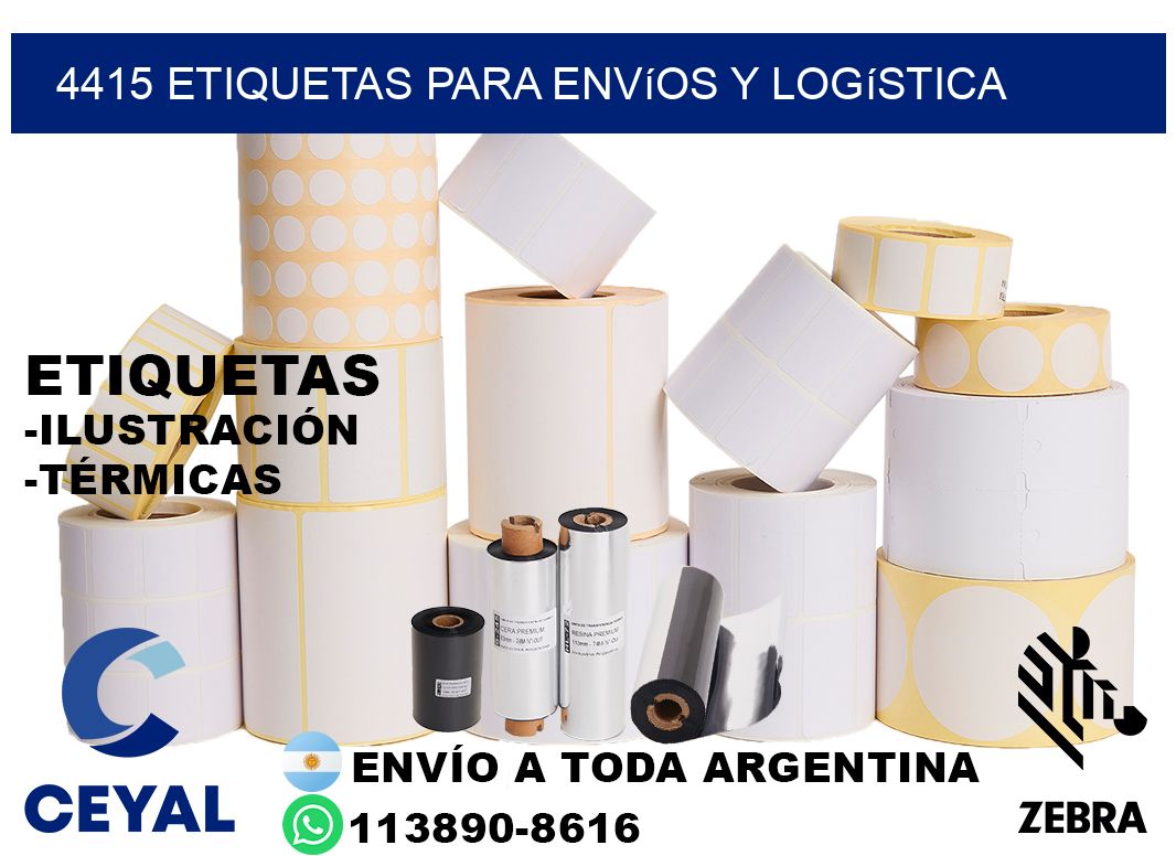 4415 Etiquetas para envíos y logística