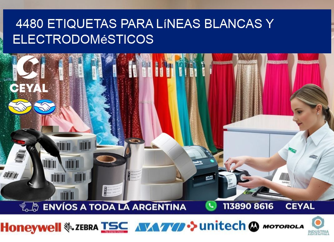 4480 Etiquetas para líneas blancas y electrodomésticos