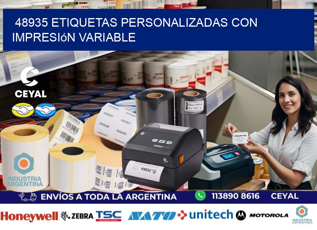 48935 etiquetas personalizadas con impresión variable